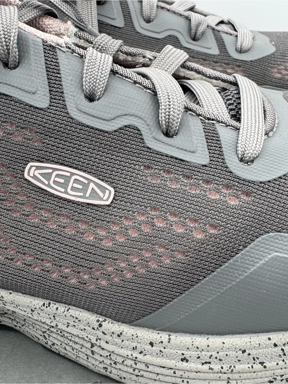 Keen Utility Sparta II Women’s Aluminum Toe Work Shoes- Steel Grey/Peach Whip